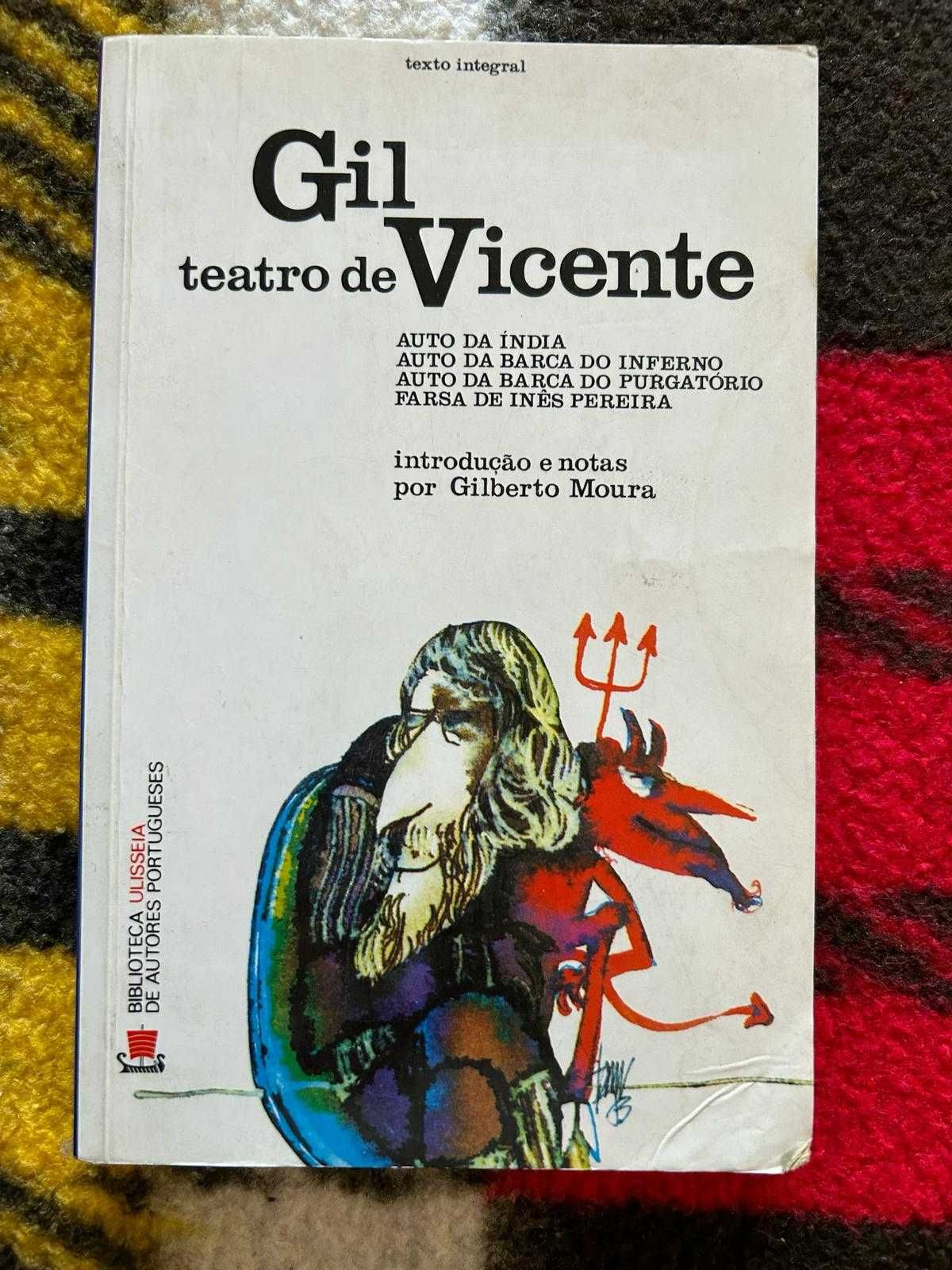 Livro Teatro de Gil Vicente, de Gilberto Moura