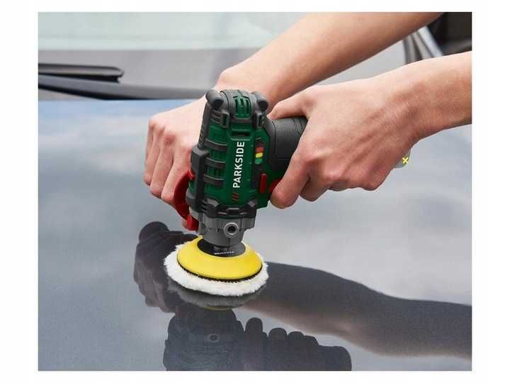 Parkside PAAP 12 E5 20V Akumulatorowa Polerka samochodowa Duży Zestaw
