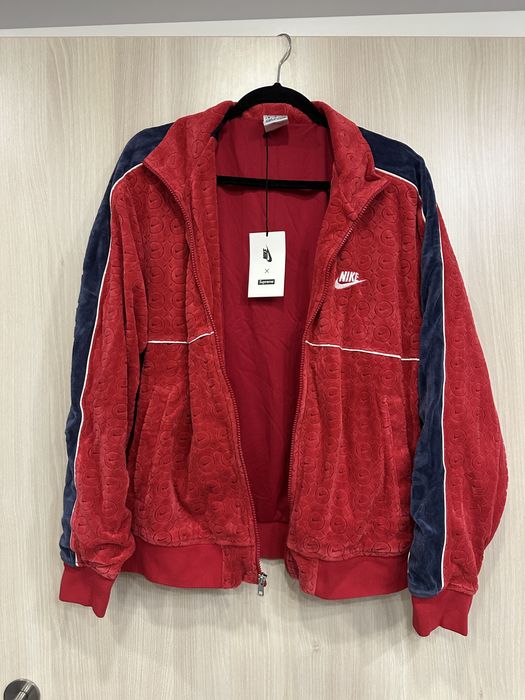 Оригінальна велюрова олімпійка Supreme x Nike розмір М