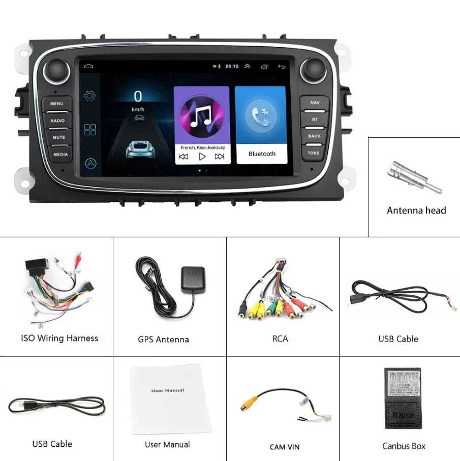 Ford Mondeo MK4 Kuga S-max Focus Radio Android NOWE 1/32GB