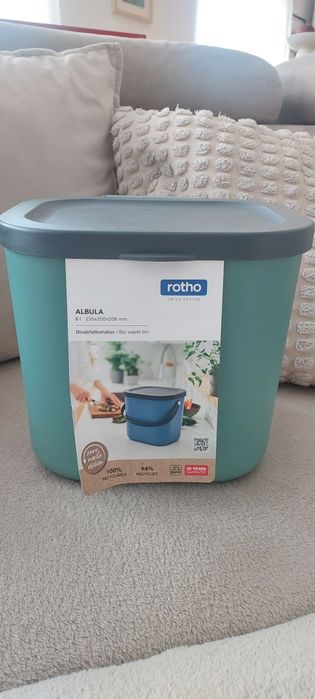 Nowy Rotho Pojemnik na Odpady Bio  Abdula 6L, BPA Free