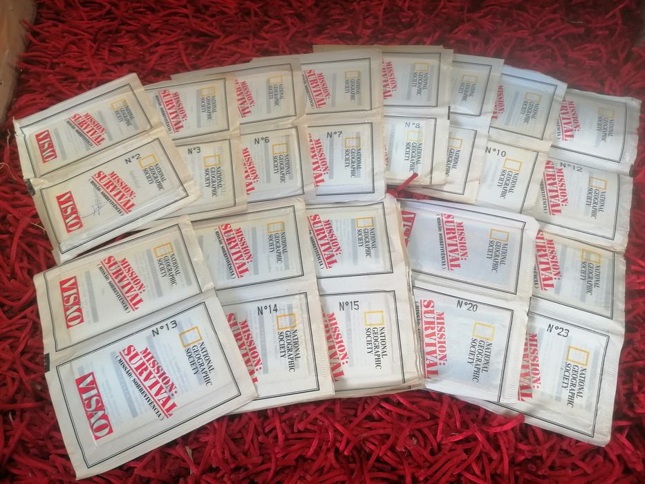 Cartas do Jogo Mission Survival Visão
