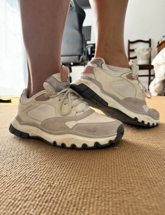 Sapatilhas pele jeans