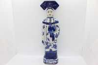 Dignatária Escultura Porcelana Chinesa Dragões e Abano séc. XIX 31 cm