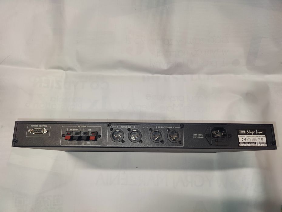 Monacor CD-112RDS/BT Odtwarzacz  płyt audio CD MP3
Odbiorni