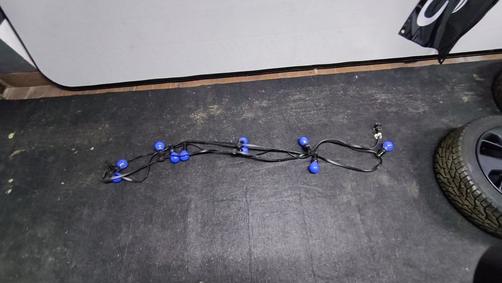 Sznur świetlny 4 metrowy  oświetlenie żarówki niebieskie