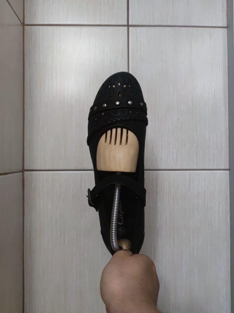 Buty obuwie 42 City Walk  mokasyny czarne czarne włoskie letnie premiu