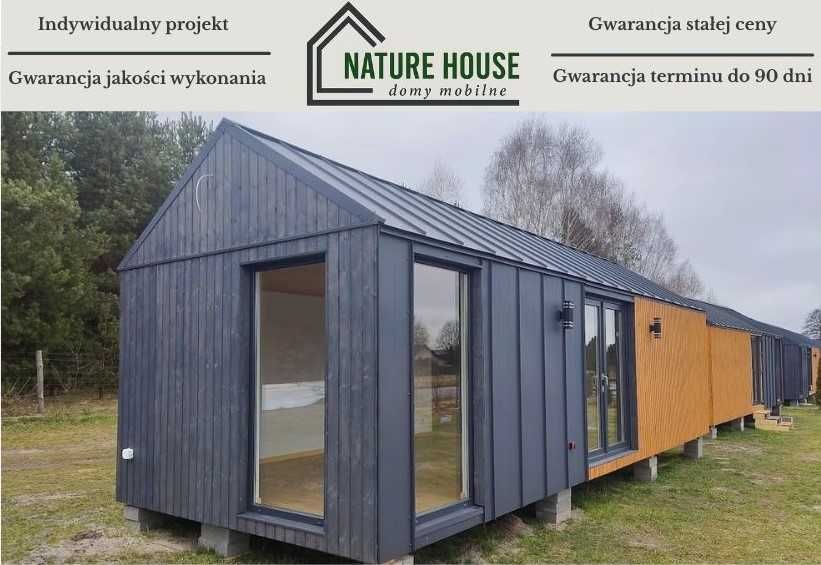 Mobilny dom całoroczny na zgłoszenie tinyhouse stodoła 30m2 gotowy