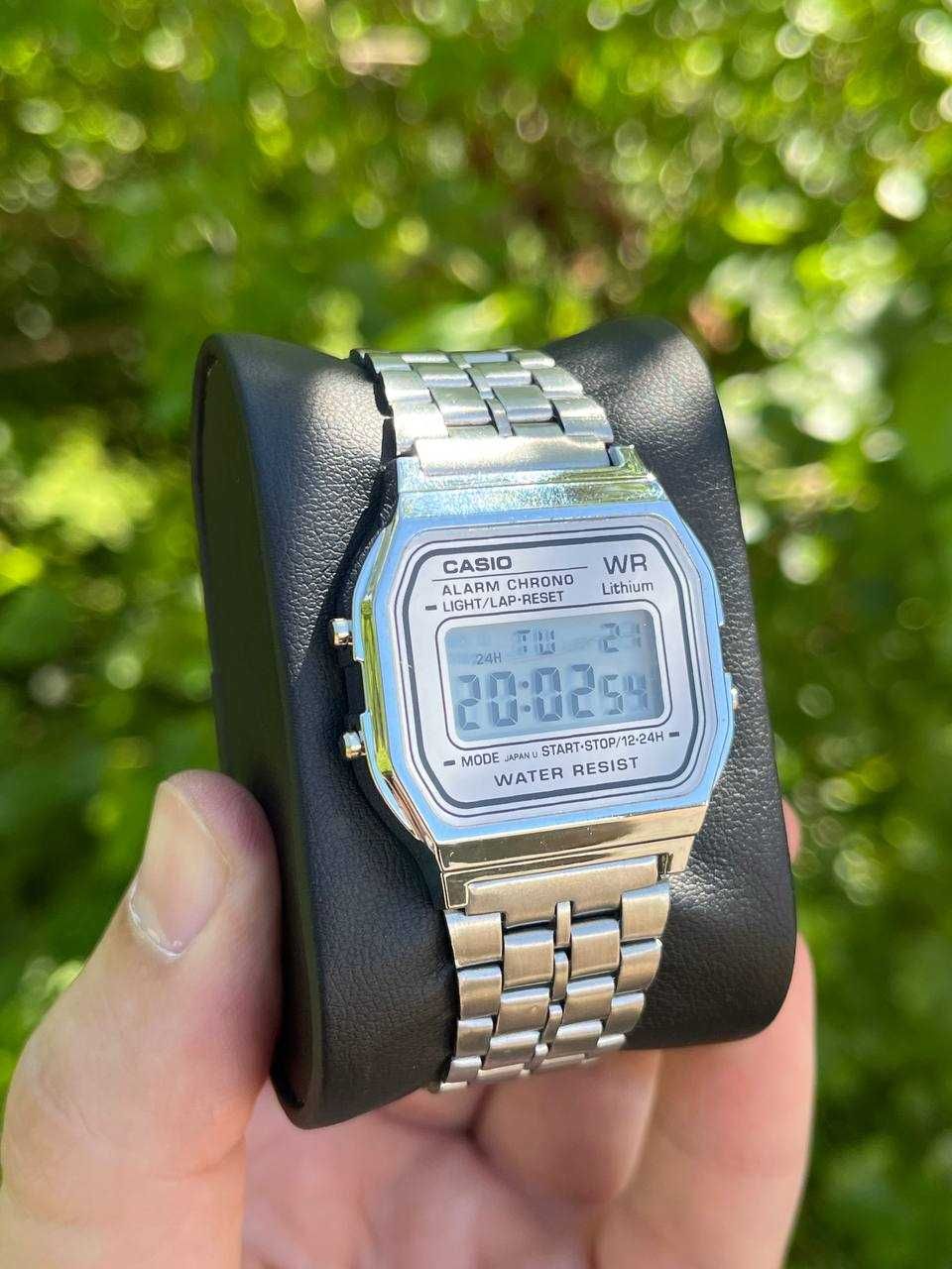 Годинник Casio Vintage A159 silver-white / касіо A168 /часы касыо A158