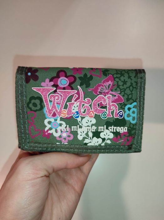 Witch portfel zielono różowy czarodziejki