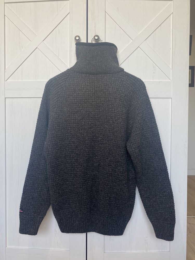 Norwool sweter z wełny renifera bardzo ciepły golf