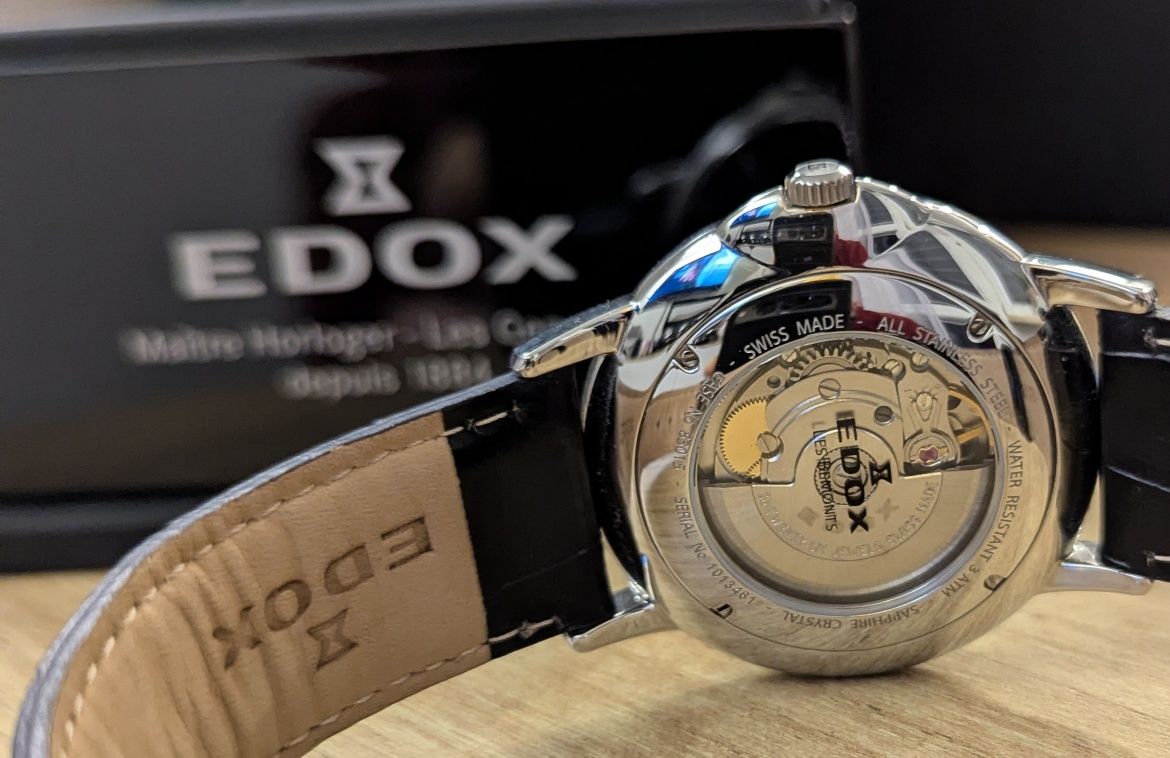 Zegarek EDOX WATCH Les Bemonts Automatic Day Date 83015 3 BUIN