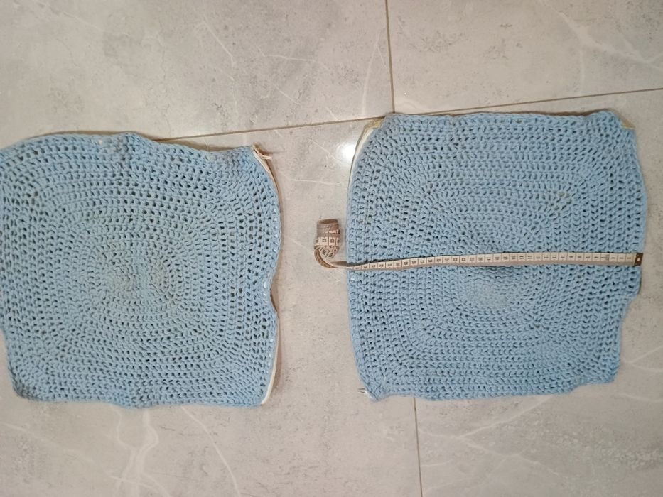 2 poszewki na poduszkę wełniane