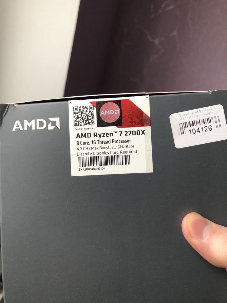 AMD Ryzen 7 2700x процесор