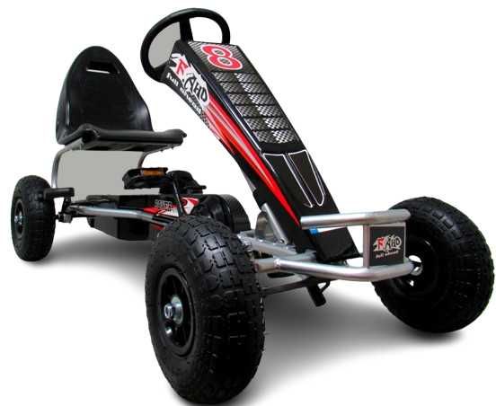 Wielki Gokart dla dziecka  5-12 lat Pompowane koła  regulowany fotel