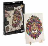 WOODEN Puzzle drewniane Lew