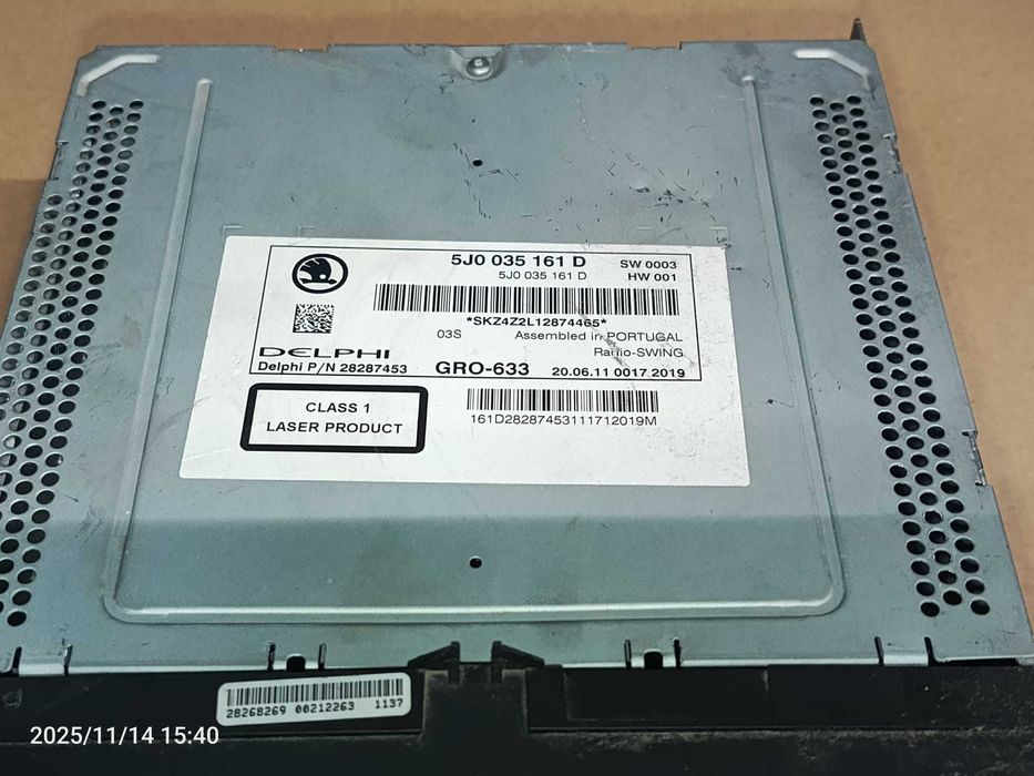 radio CD Skoda Fabia 2 Lift