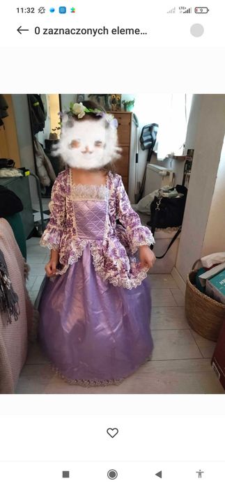 Sukienka księżniczki, balowa, karnawał, strój, piękna TK Maxx, 116-122