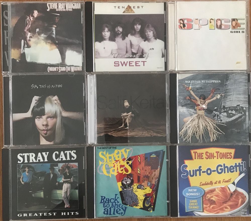 CDs Pop Rock (S) Sia, Spice Girls, Salif Keita, Stray Cats, The Sweet