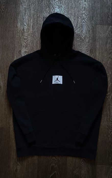 Чёрное мужское худи свитшот футболка Air Jordan размер XXL