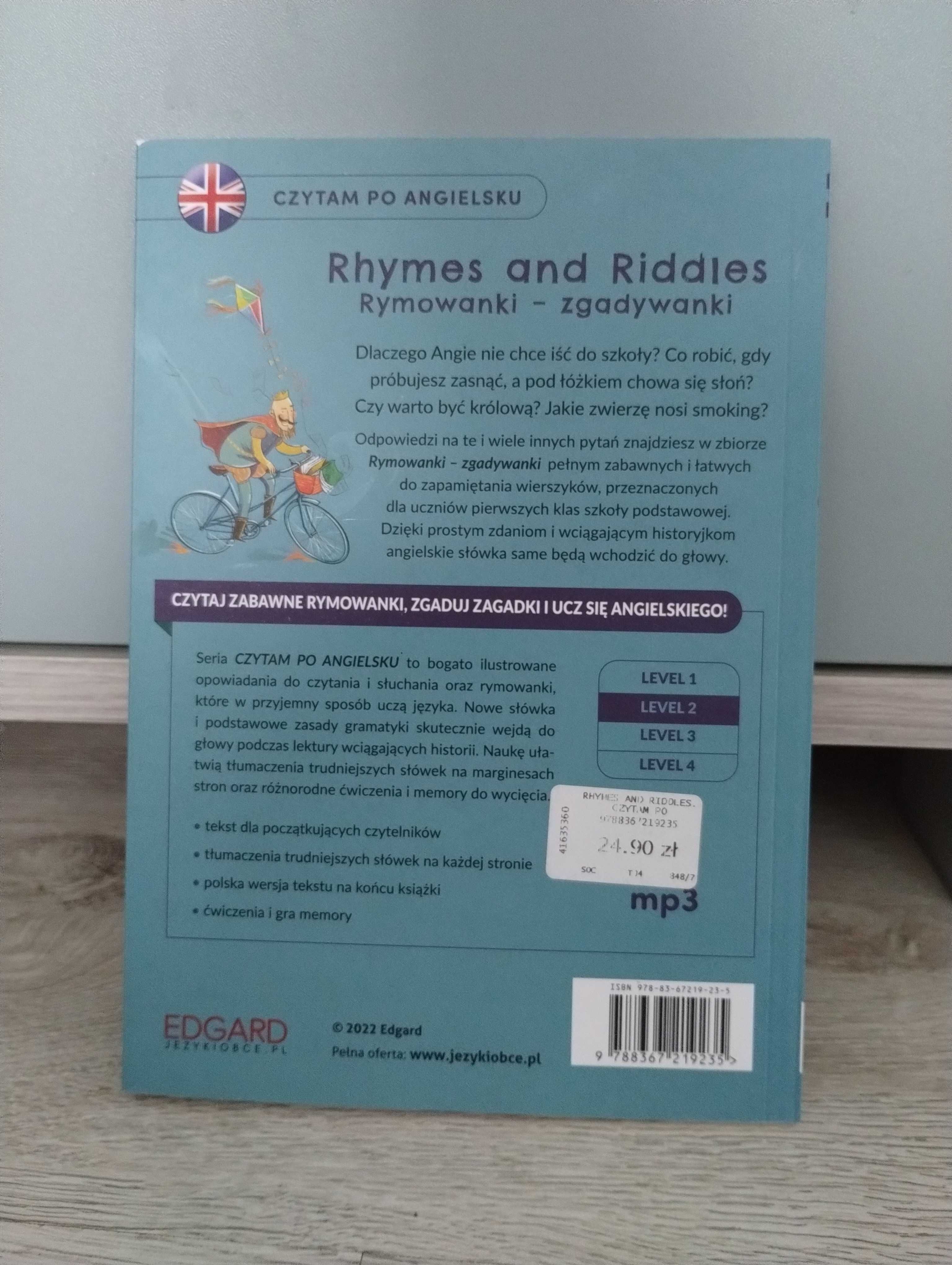 książka "Rhymes and Riddles. Rymowanki - zgadywanki " angielskie Nowa
