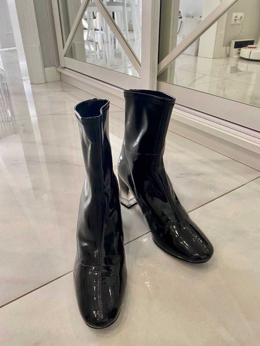 Чоботи шкіряні чорні   37