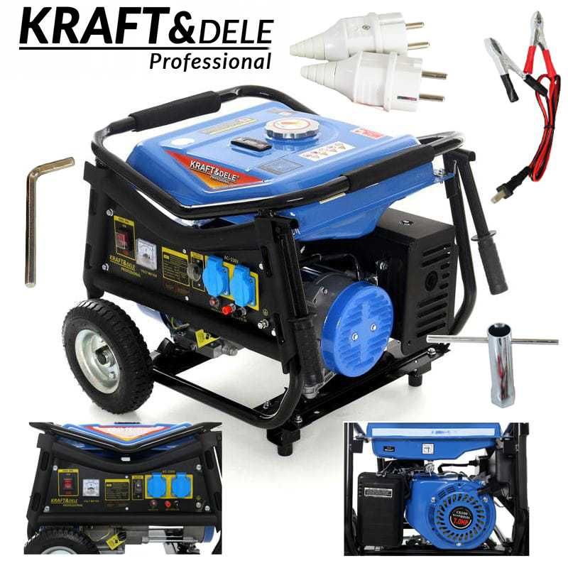 KRAFT&DELE Agregat Prądotwórczy Generator Prądu 3000w 7km KD142