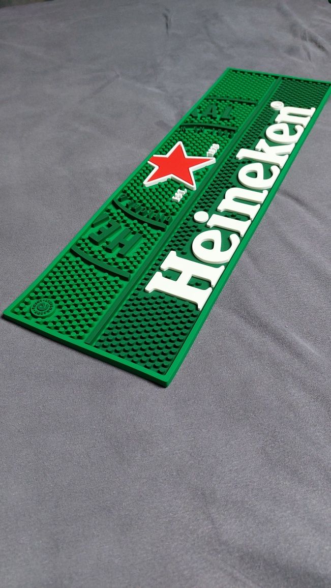 Heineken Nowa guma barowa mata barowa zielona