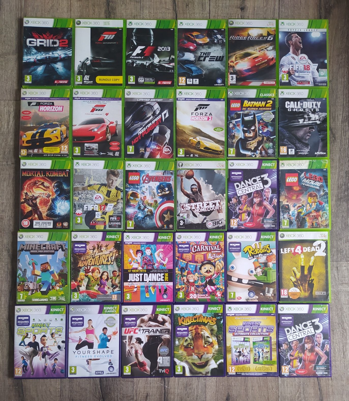 Gry Xbox 360 Dla dzieci Wyścigi Strzelanki na święta