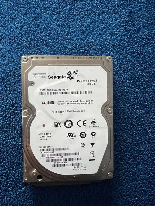 Hdd 1tb 500gb 320gb 250gb 160gb 120gb 40gb 2.5” ноутбук