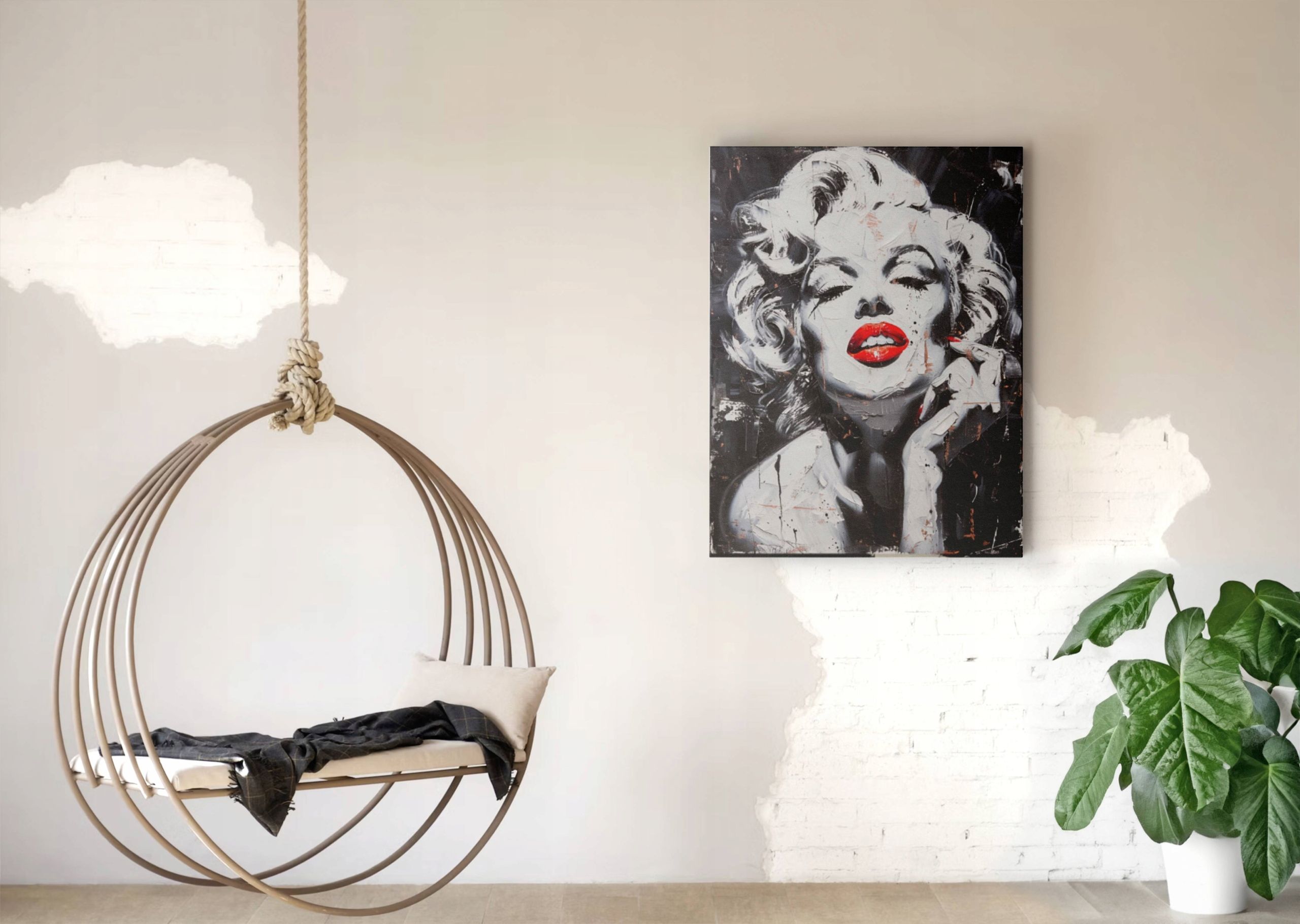 Obraz na płótnie Marilyn Monroe 90x120 cm - Ikona Popkultury