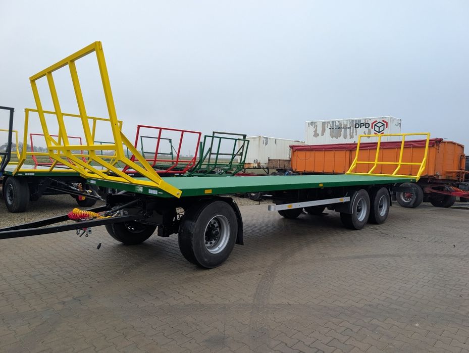 Przyczepa laweta platforma do skrzyniopalet bel słomy siana