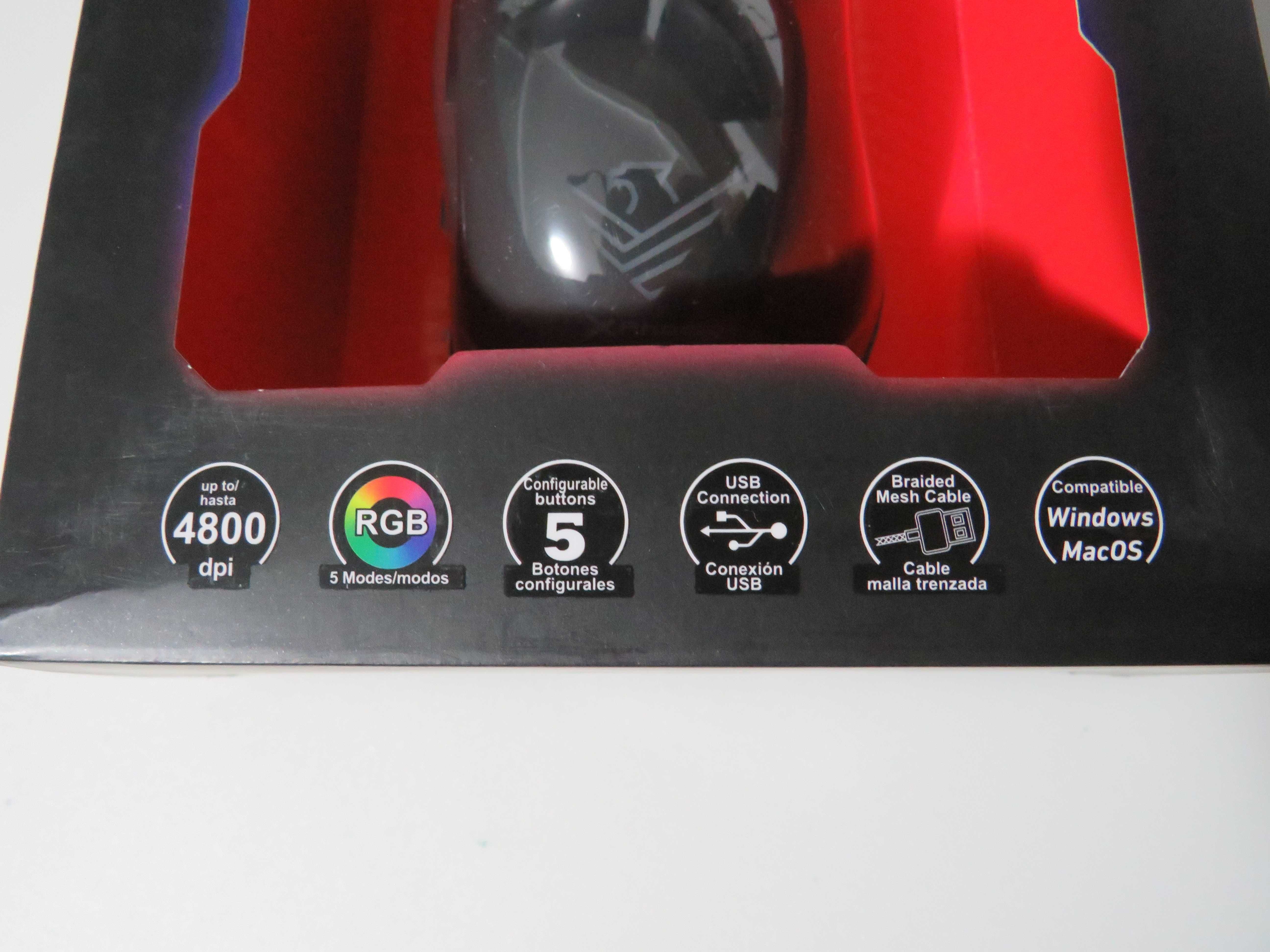 Rato Gaming RGB com Avargo A704E alto desempenho + Tapete NOVO/SELADO