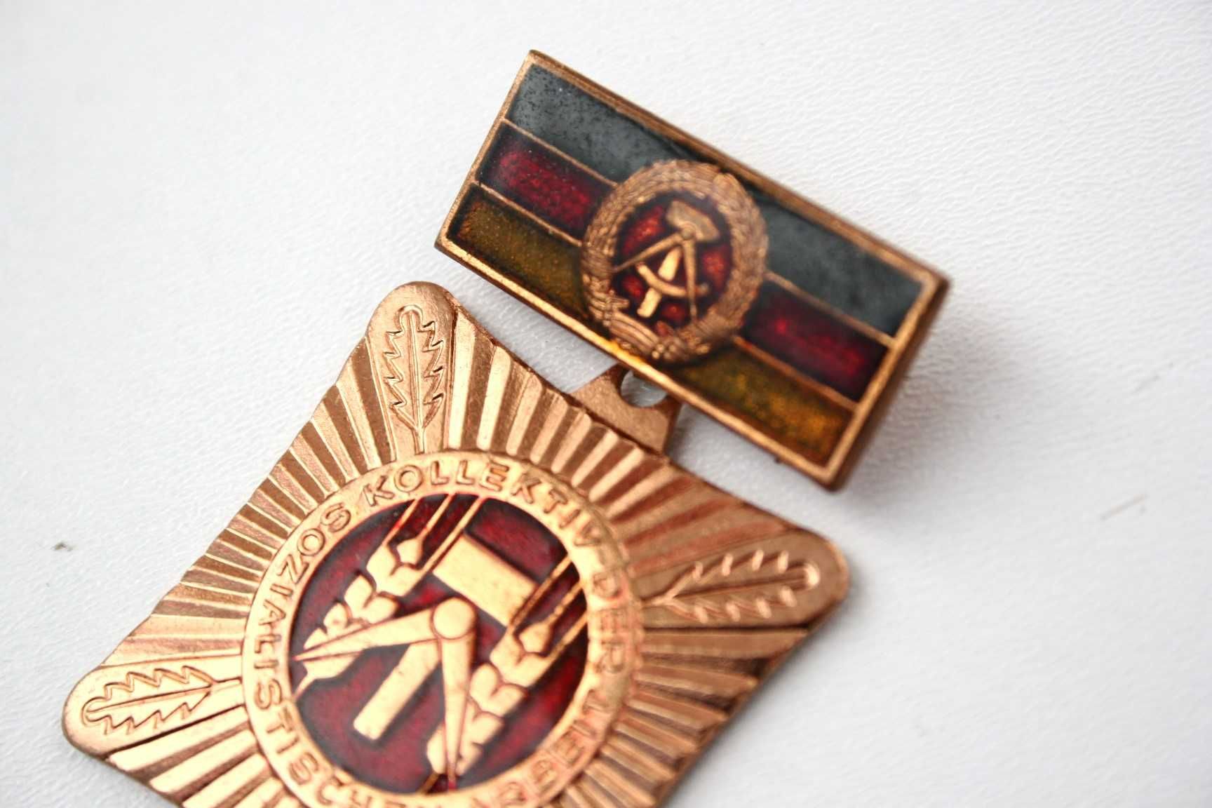Medal  NRD (DDR) kolektyw pracy socjalistycznej emaliowany