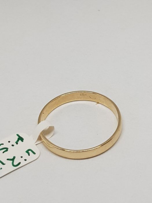 Złota półokrągła obrączka złoto 585 Rozmiar 21