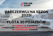 Wypożyczalnia kamperów przyczep kempingowych Flota 30 kamperów Keller