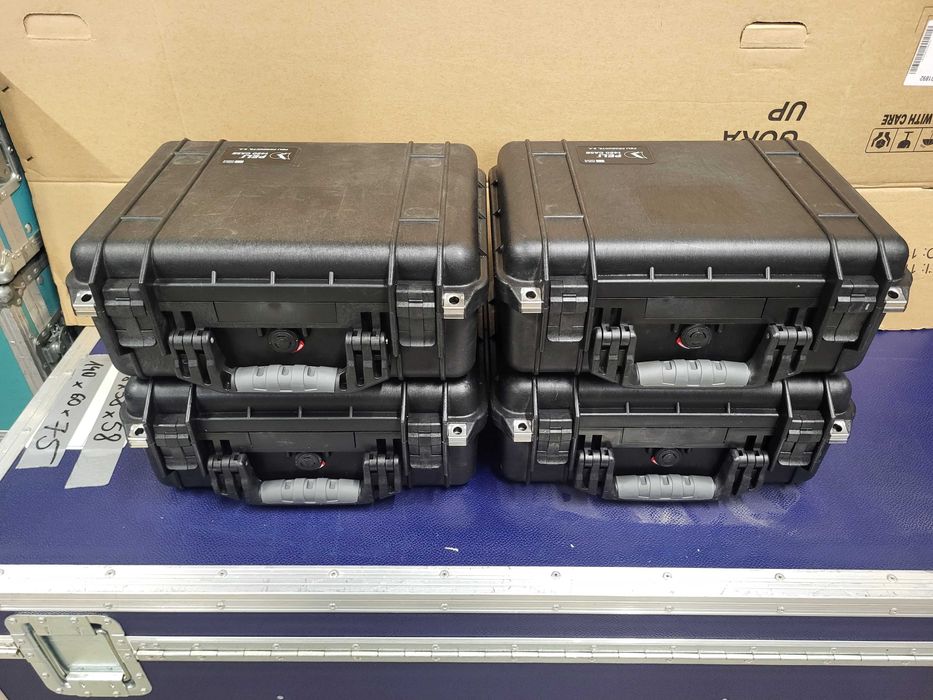 4 sztuki PELI 1450 (37x26x15) pusta / black Pelican walizka, FAKTURA