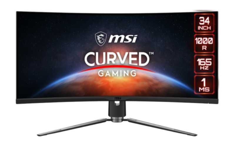 Monitor LED 34" MSI MPG ARTYMIS 343CQR Curved 165Hz FV GW12 Wawa