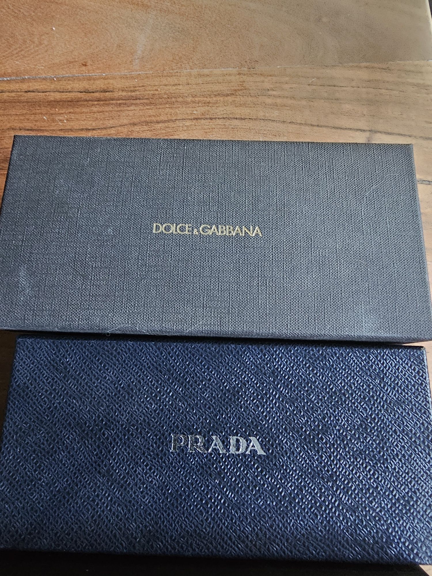 Prada Versace Dolce & Gabbana pudełka 3 szt.