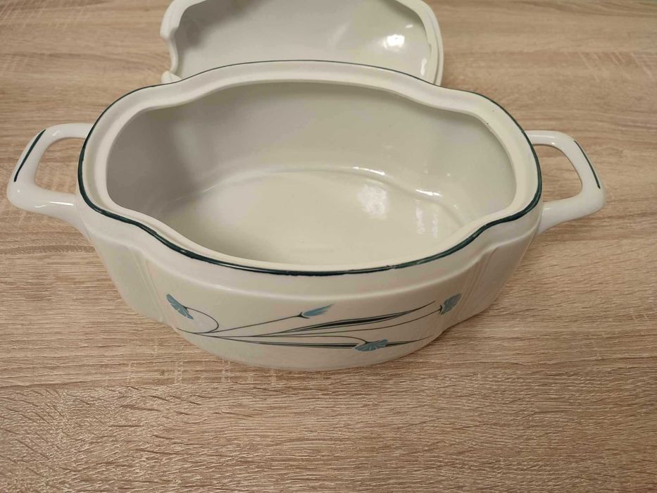 2 głębokie wazy na zupę porcelanowe