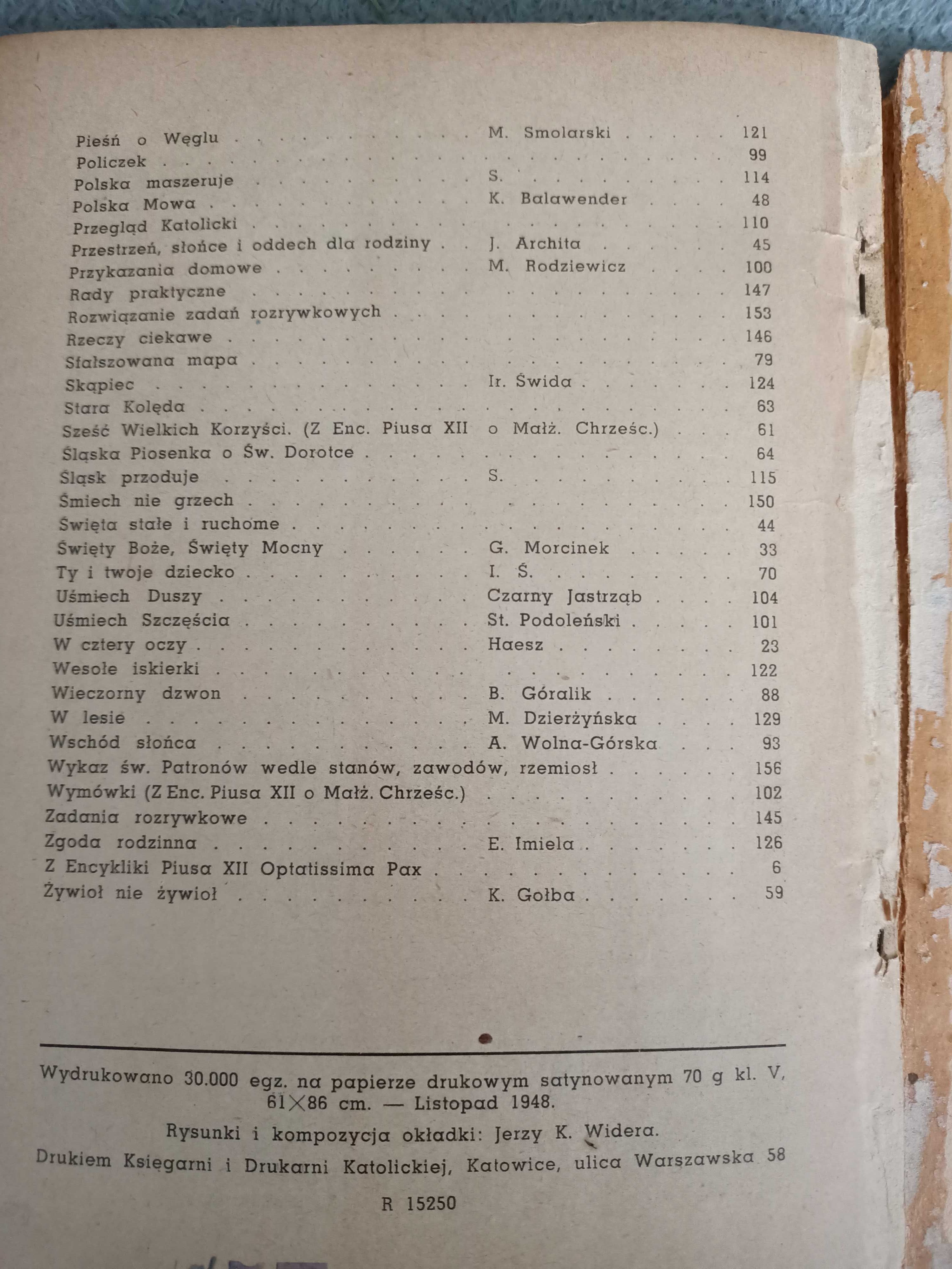 Kalendarz gościa niedzielnego - 1949