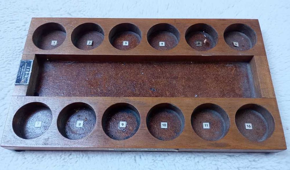 Podkładka drewniana kolekcjonerska lata 60- te 70- te chemia polecam