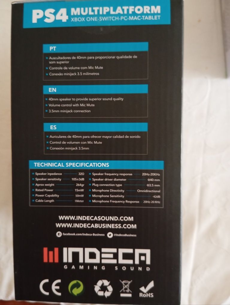 Headphones com microfone multifunções