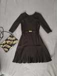 Sukienka oversize Reserved S M 36 38 czarna falbana