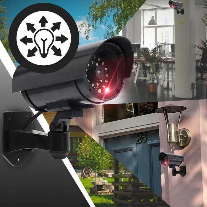 kamera atrapa ir kamera jak żywa imituje monitoring nowa sprawna