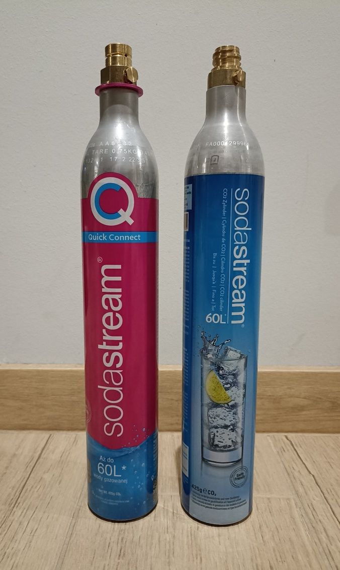 Leszno Sodastream butla wymiana/napełnianie różowa i niebieska