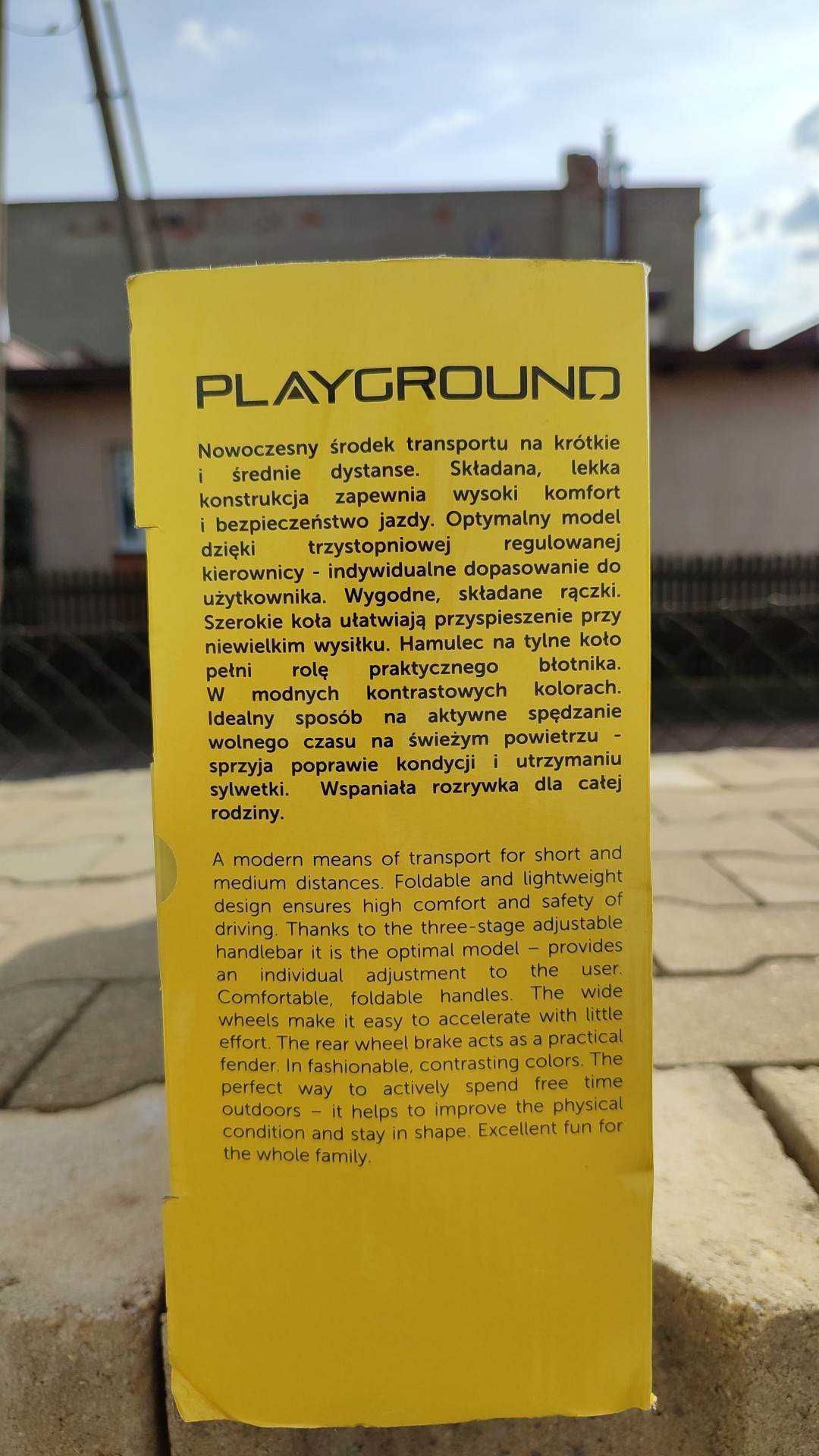 Nowa Hulajnoga PLAYground do 80 KG  145mm EXTRA ZABAWA porządna