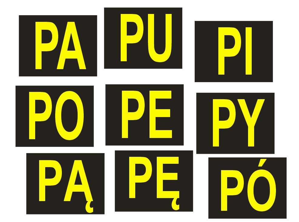 szorstkie sylaby z P