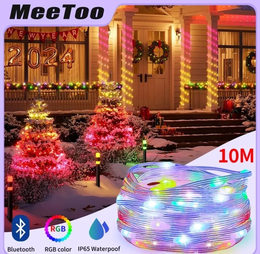 Taśma LED RGB BT, 10 metrów,lampki choinkowe