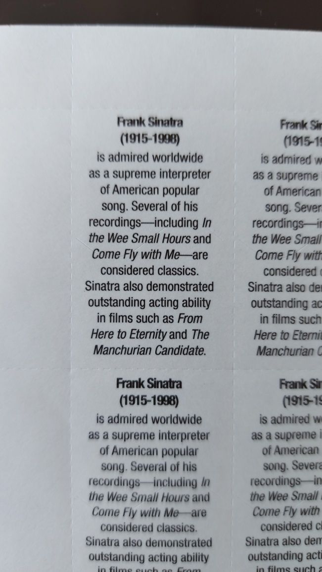 Selos Frank Sinatra 2007